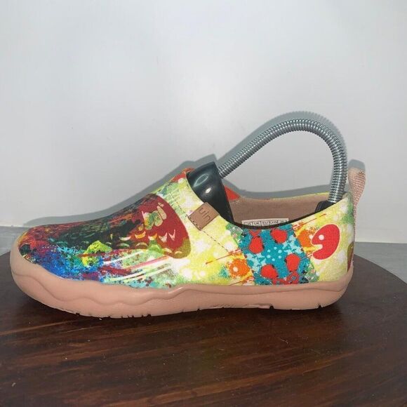 UIN Women’s 5.5 Slip On Shoes Canvas Comfortable Loafers Slip On "Butterfly" - Picture 4 of 11